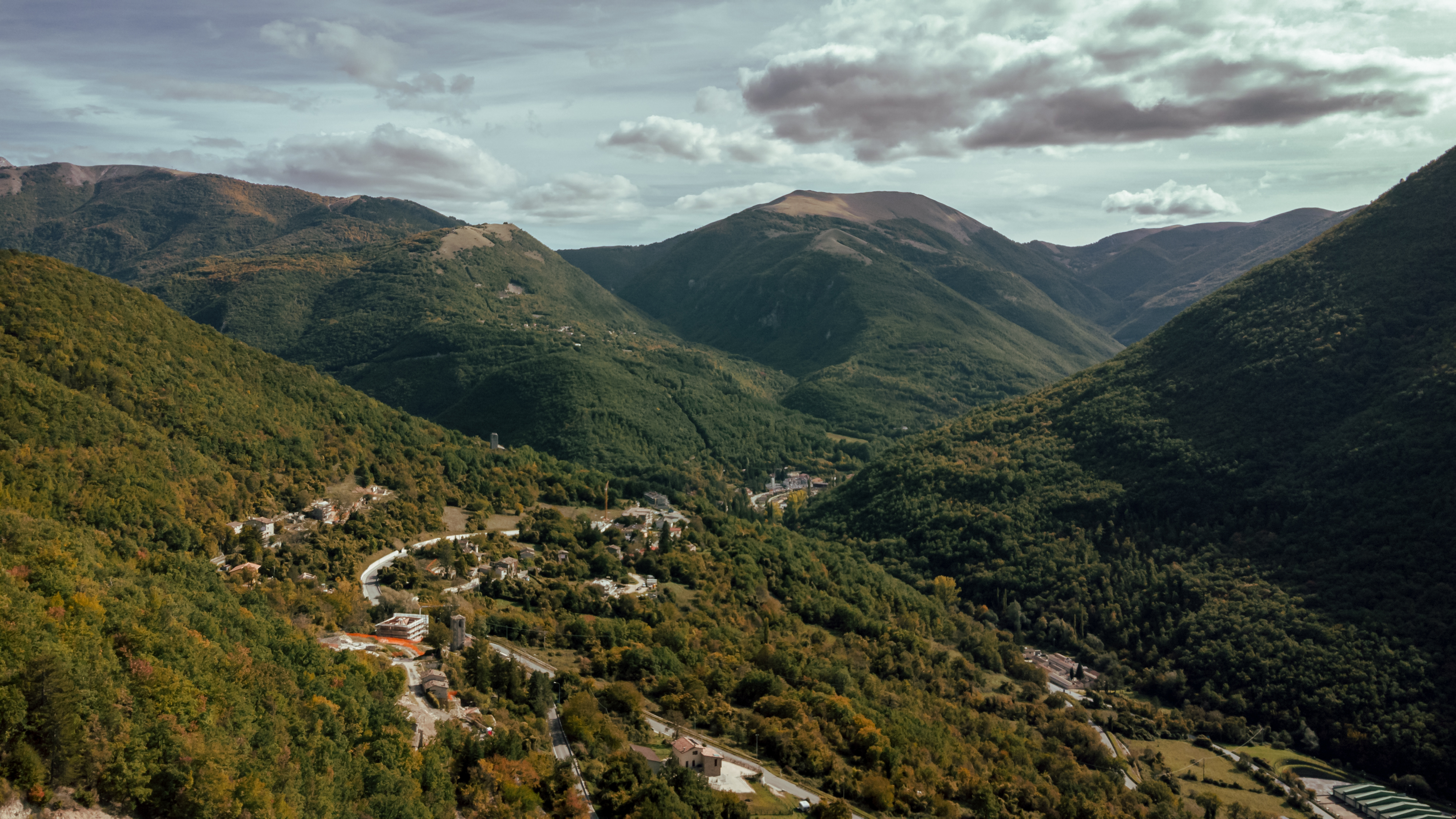 Immagine panoramica di Castelsantangelo sul Nera